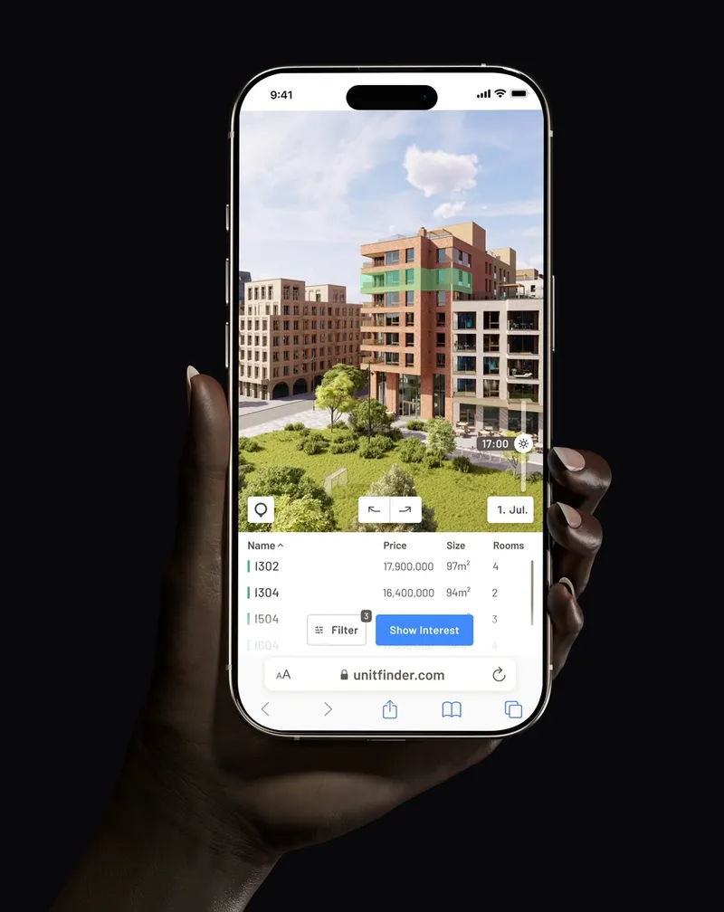 Unitfinder Mobile Experience